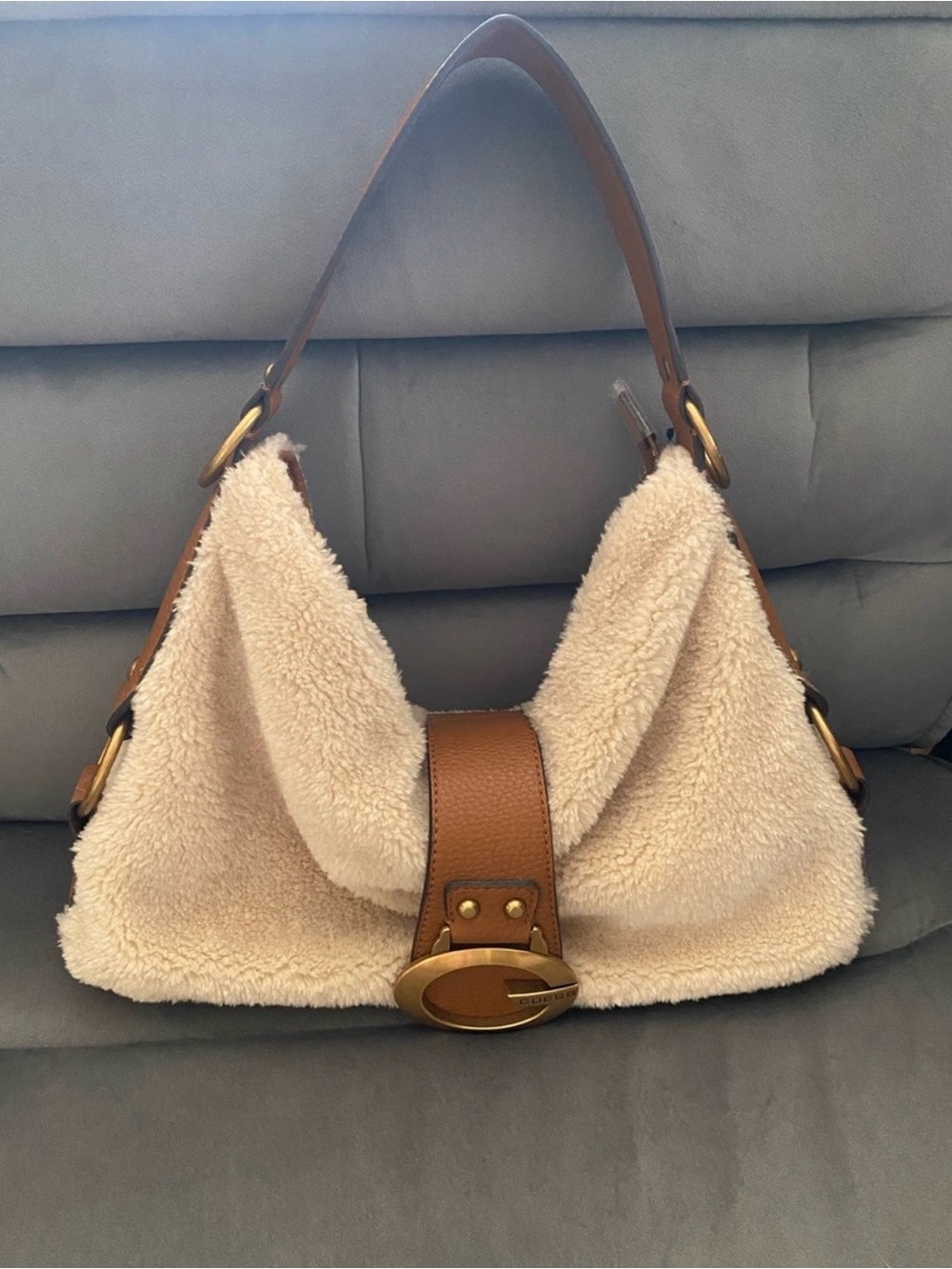 NWT GUESS Sherpa Tote